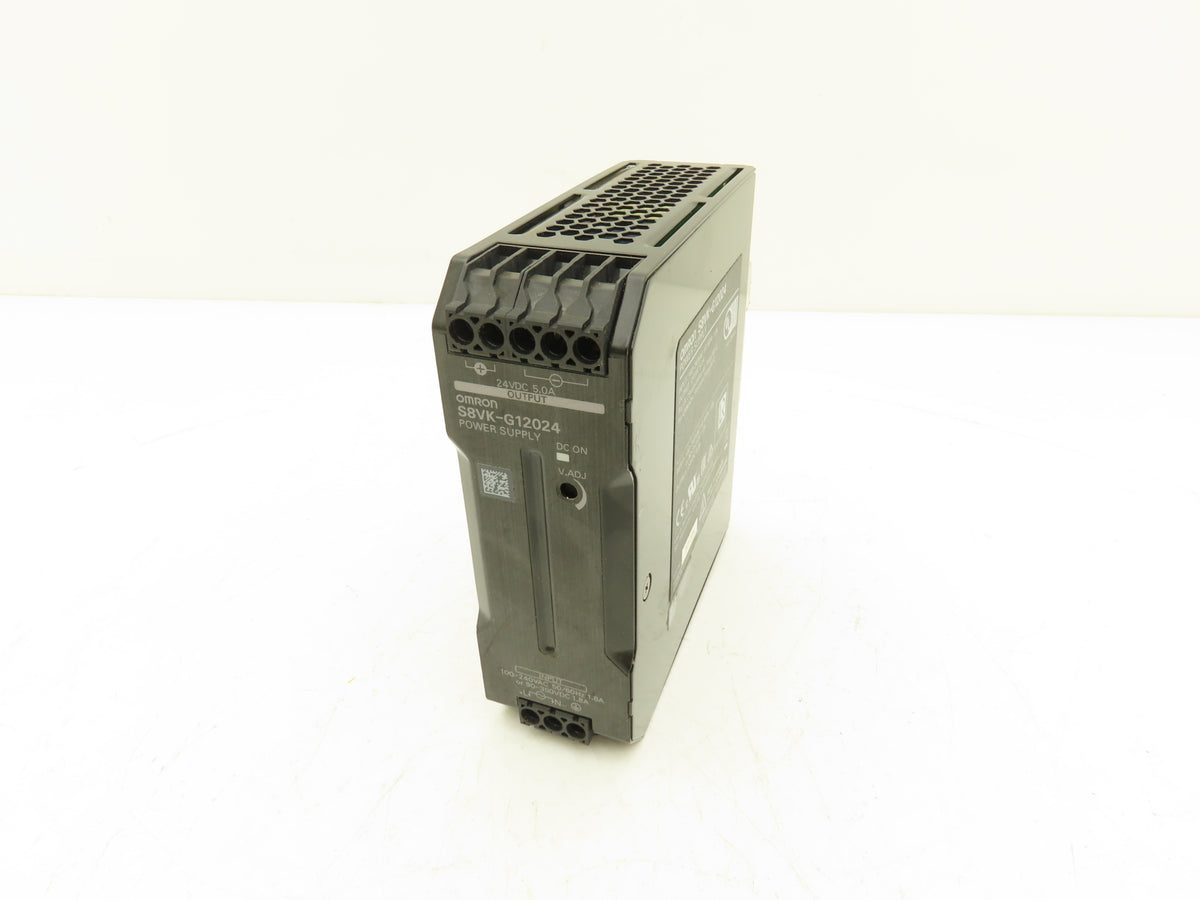 Omron S8VK-G12024 PLC Power Supply 100-240VAC 50/60Hz 1.6A In 24VDC 5A Out