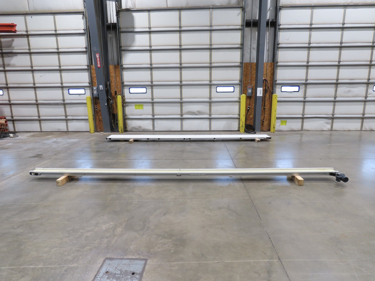 QC Industries 6"x 17'L Flat Belt Conveyor 230V 3PH 8FPM Automation Series LH