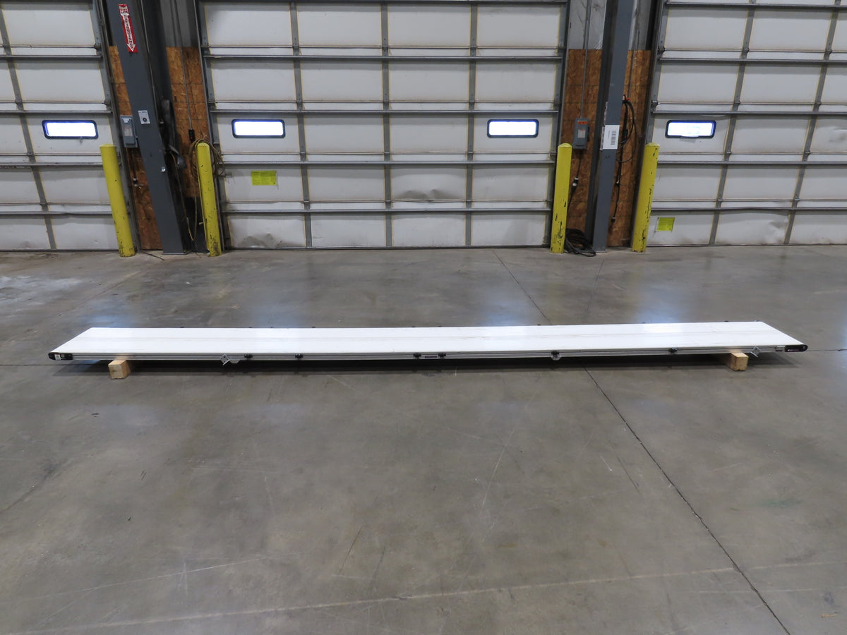 QC Industries 18"x 16'L Flat Belt Conveyor Automation Series -No Drive Motor