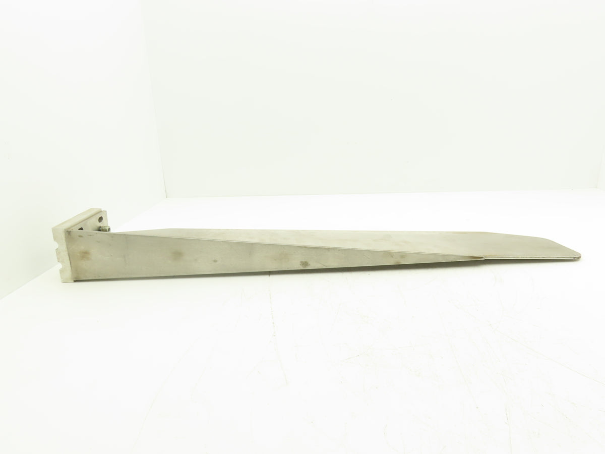 Loveshaw Stainless Steel T-Rail for Packing Anvil Table Box Erecting Platform