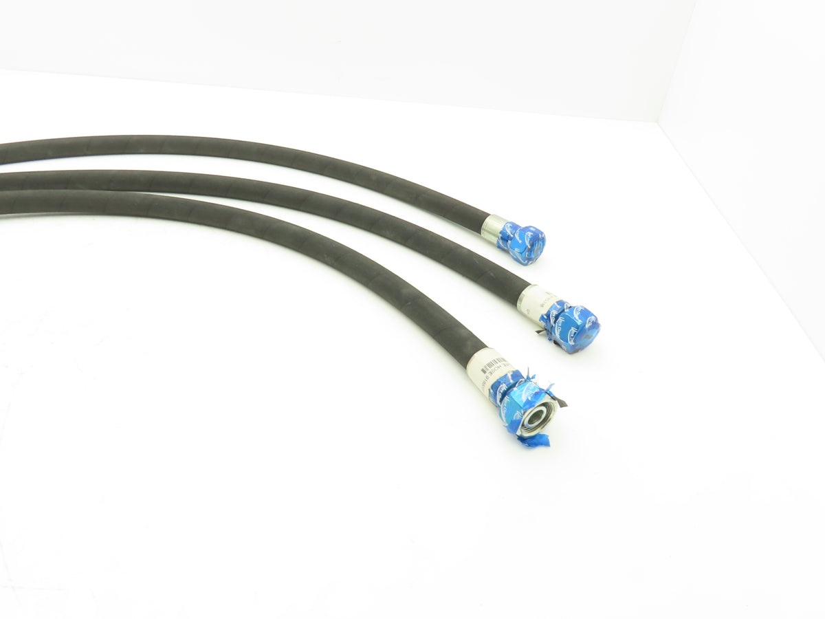 illig 1800 PSI 5/8" Hydraulic Hose 900MM Length M24x1.5 Threads Lot of 3