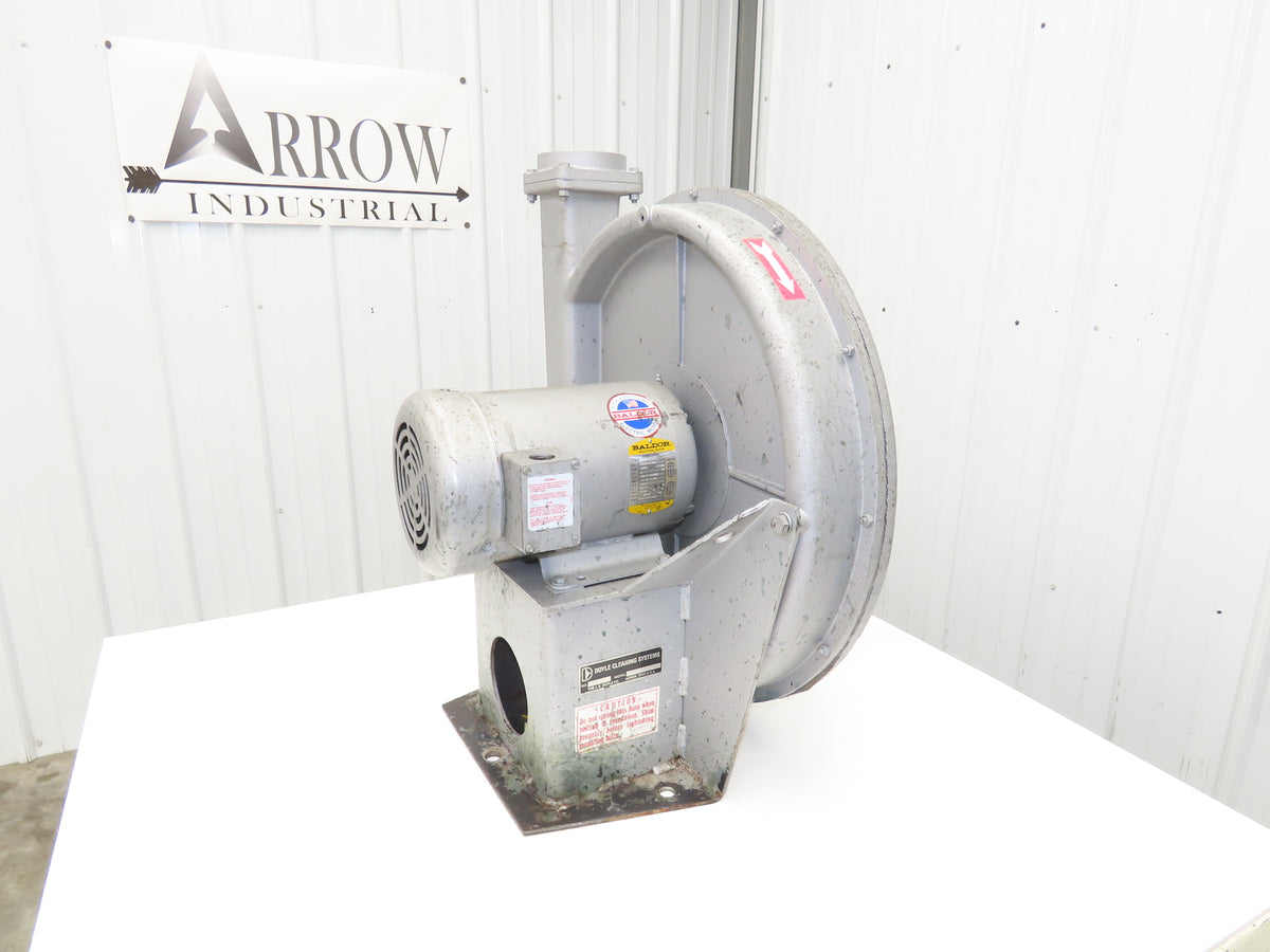 Doyle 24" Turbo Blower Centrifugal 4x4" 5Hp Baldor Motor 3Ph 230/460V WEB Blower
