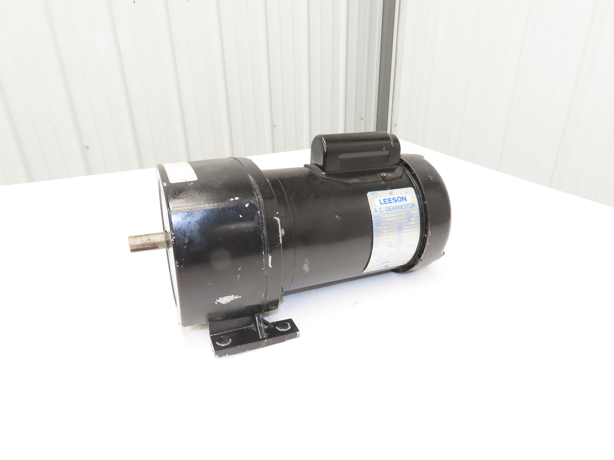 Leeson 107013.00 C4C17FZ37C AC Gearmotor 79:1 Ratio 22rpm .5Hp 115/230V 1PH 48Y