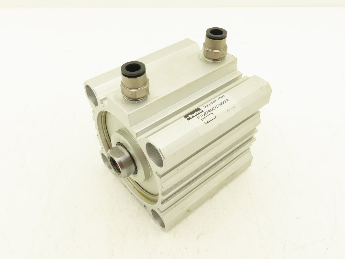 Parker P1QS080DC7N0050 Pneumatic Air Cylinder 80mm Bore 50mm Stroke 145PSI