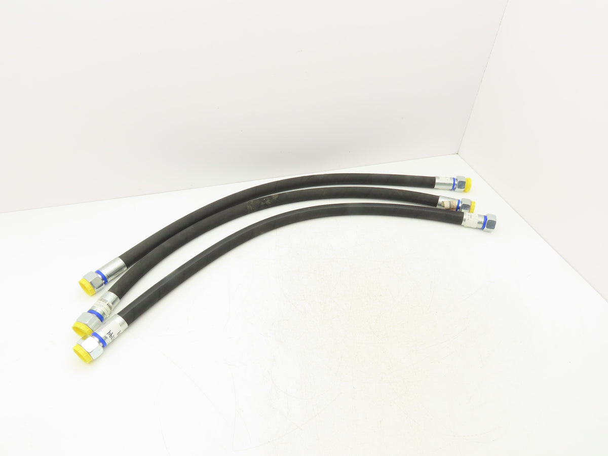illig 5000 PSI 3/4" Hydraulic Hose 900MM Length M32x2 Threads Lot of 3