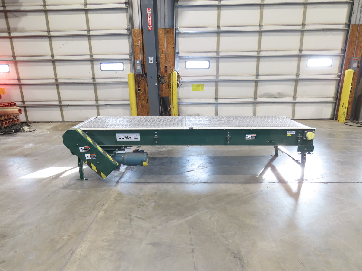 Dematic 34"x 10' ARB Singulator Package Conveyor 30"W Roller Belt 3PH 260 FPM