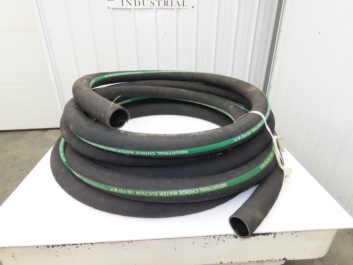 Industrial Choice 2-1/2"x 60' Water Suction & Discharge Hose EPDM Rubber 150psi