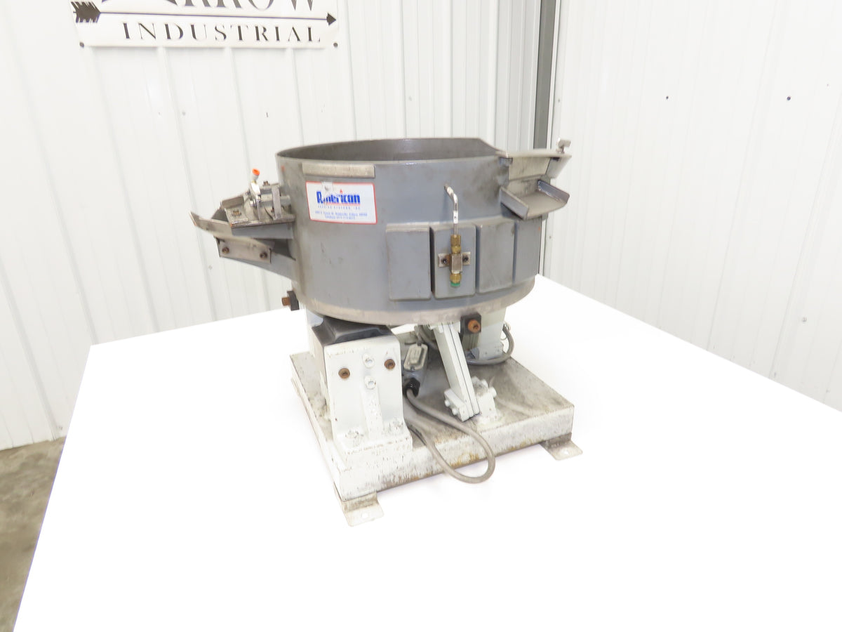American 15" Vibratory Bowl Feeder 120V Vibrator Base Small Parts Sorter