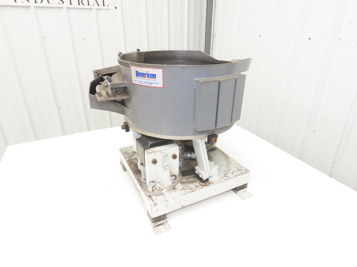 American Bowl Feeder 15" Vibratory 120V Vibrator Base Small Parts Sorter