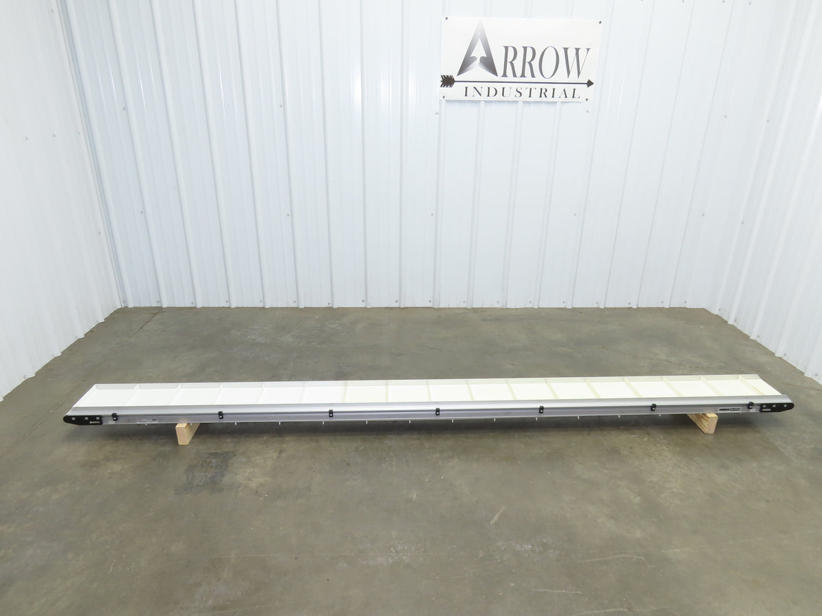 Dorner 2200 Series 8"x 10' Cleated Belt Conveyor -No Drive 22CTM08-10002AA20710H