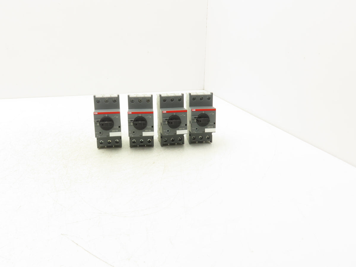 ABB MS116-25 Manual Motor Starter Circuit Breaker 20-25A Trip Class 10 Lot of 4