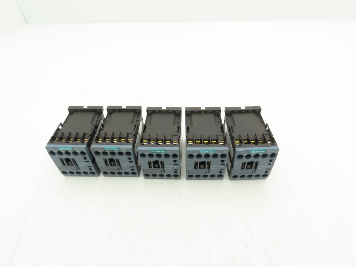 Siemens 3RH2131-1KB40 SIRIUS Contactor Relay 3NO + 1NC 24V DC Coil S00 Lot of 5