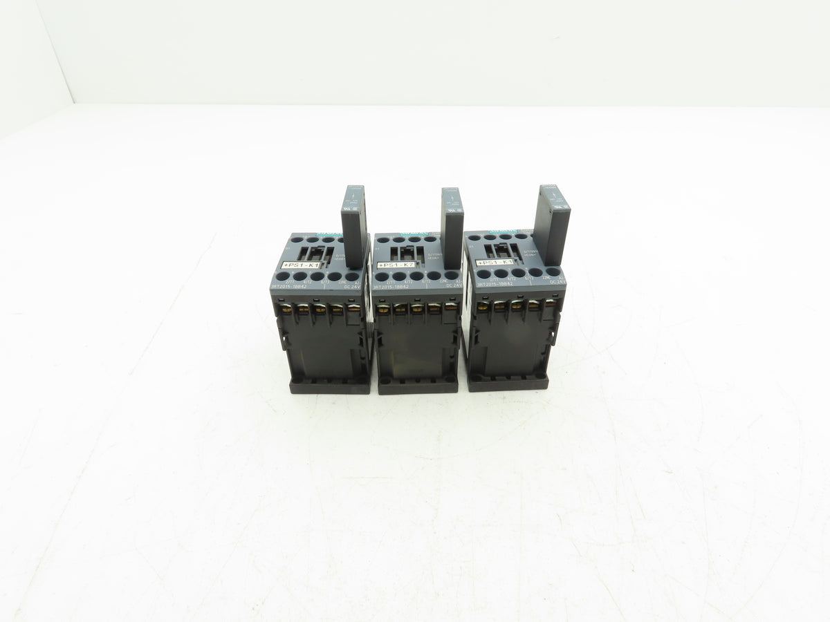 Siemens 3RT2015-1BB42 Contactor 3kW w/3RT2916-1DG00 Surge Suppressor Lot of 3