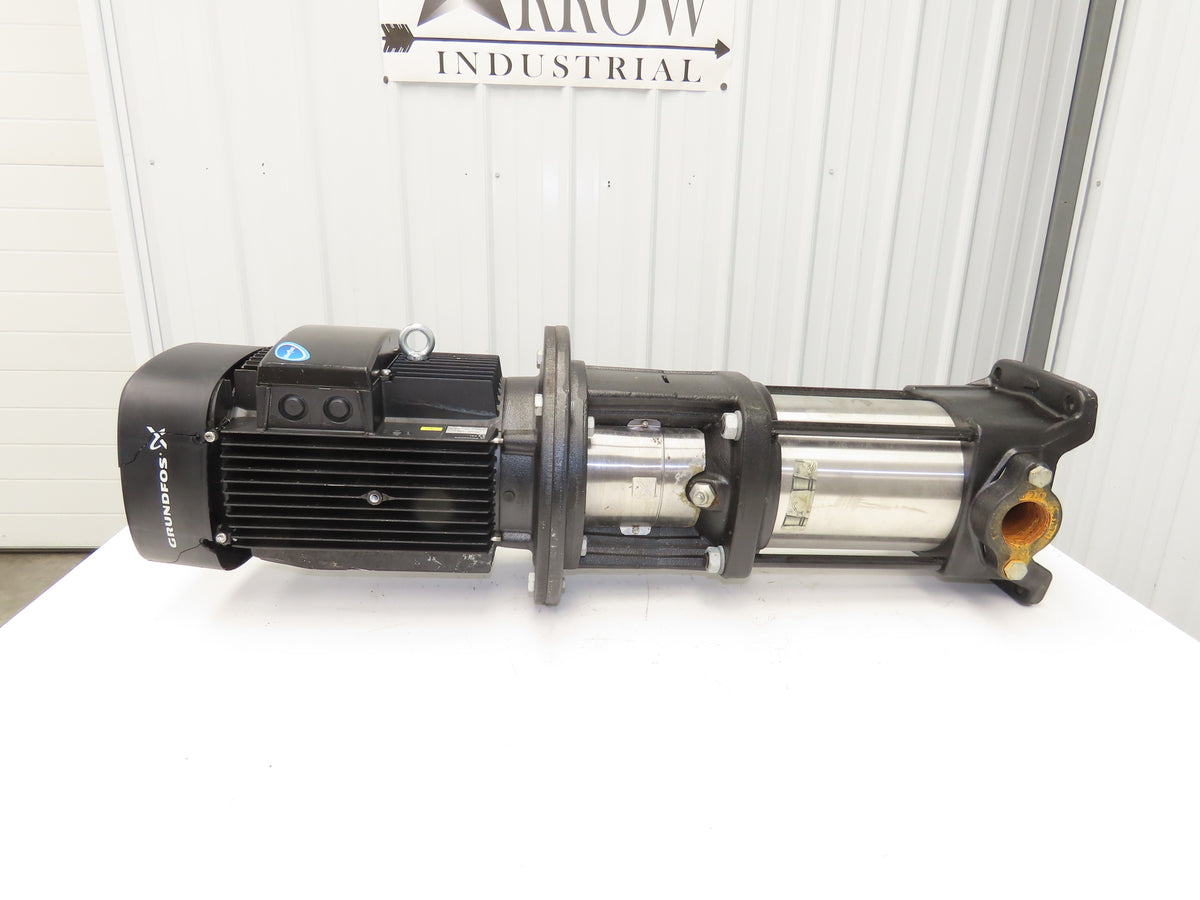 Grundfos CR10-07 A-A-A-E-HQQE Centrifugal Inline Pump 5.5kw 480V 3PH READ