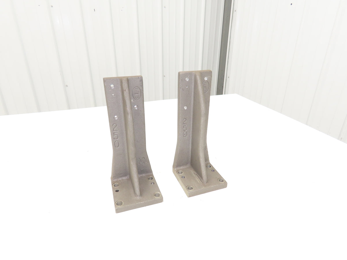 EQ Equivalent Base Aluminum Fixture Angle Riser Bracket 250mm 9.84"H Lot of 2