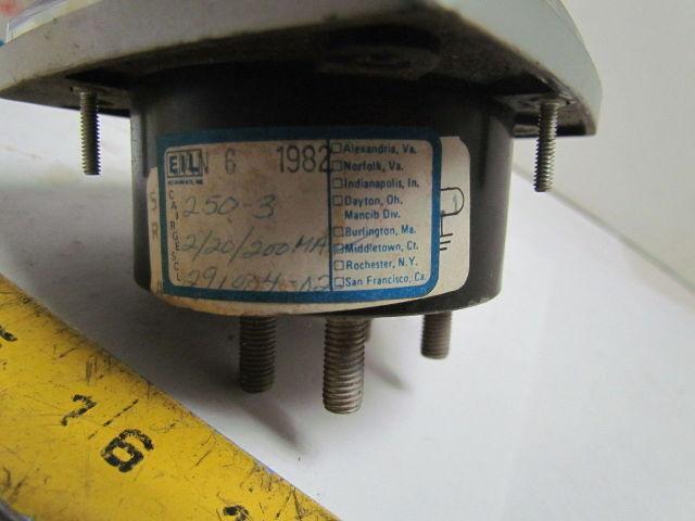 General Electric D0-91 10-0-10 DCV 500-0-500RPM Panel Meter Gauge For 2-3/4"Hole