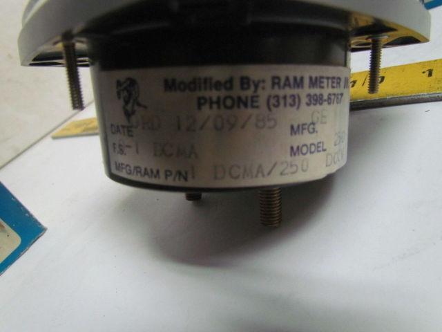 General Electric D0-91 10-0-10 DCV 500-0-500RPM Panel Meter Gauge For 2-3/4"Hole
