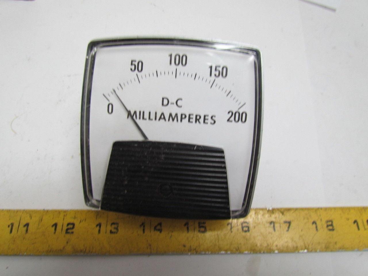 General Electric D0-91 10-0-10 DCV 500-0-500RPM Panel Meter Gauge For 2-3/4"Hole