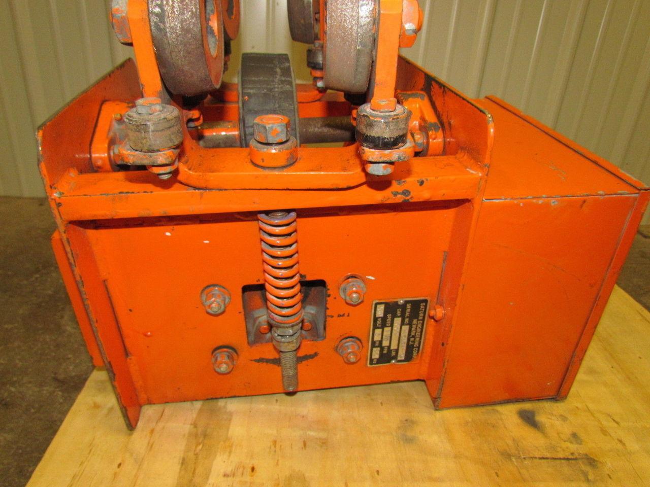 Saturn T-144 Hoist tractor Power Drive trolley 4000LB 2Ton 110FPM 3ph 460V