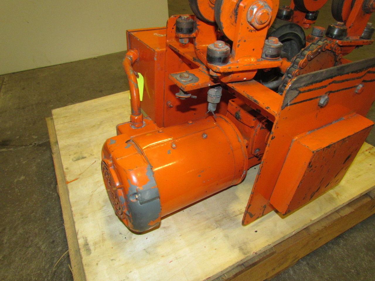 Saturn T-144 Hoist tractor Power Drive trolley 4000LB 2Ton 110FPM 3ph 460V