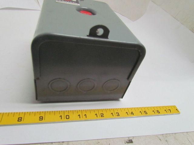 Cutler Hammer 10176 10176H25A Enclosed Overload Relay Reset Switch Single Coil