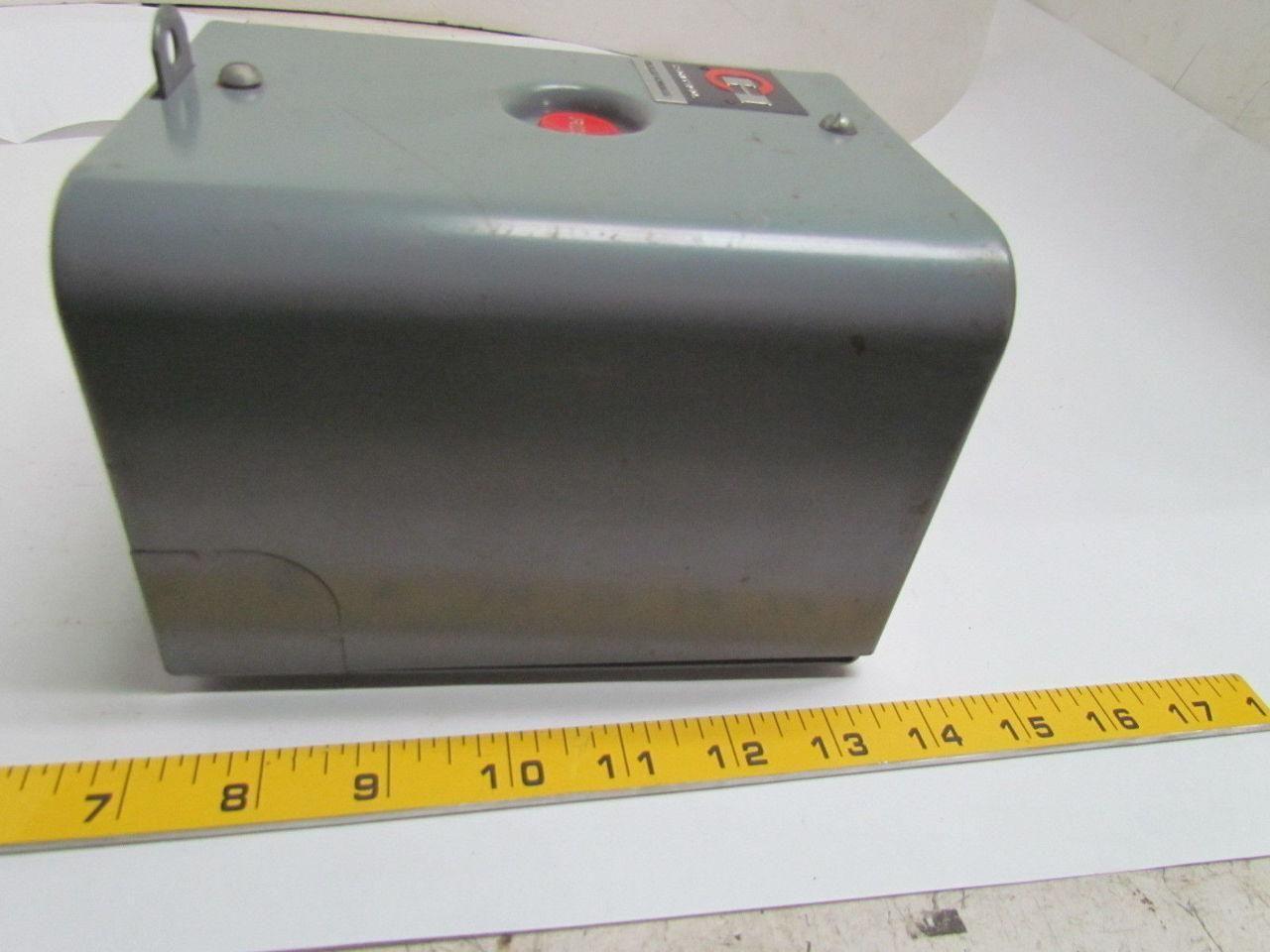 Cutler Hammer 10176 10176H25A Enclosed Overload Relay Reset Switch Single Coil