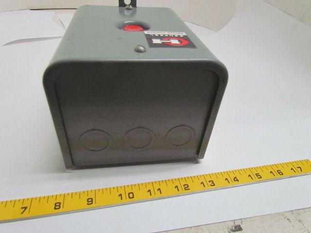 Cutler Hammer 10176 10176H25A Enclosed Overload Relay Reset Switch Single Coil