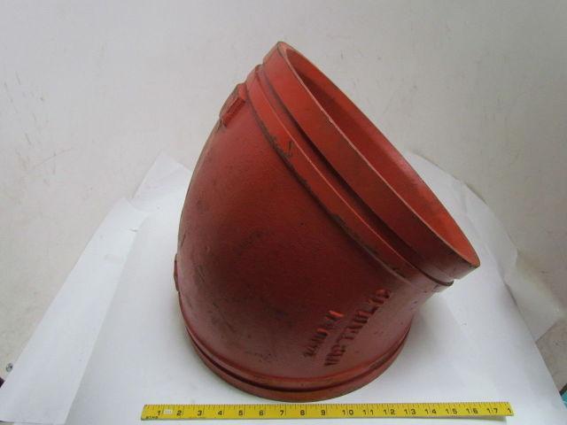 Victaulic No 11 14" 45 Degree Grooved End Pipe Fitting Elbow