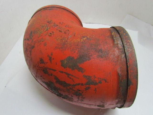 Victaulic No 10 8" 90 Degree Grooved End Pipe Fitting Short Elbow