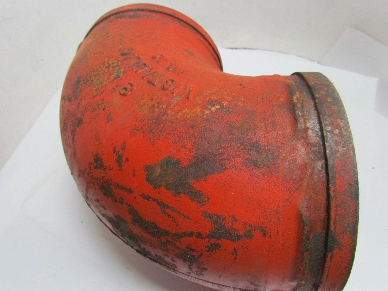 Victaulic No 10 8" 90 Degree Grooved End Pipe Fitting Short Elbow