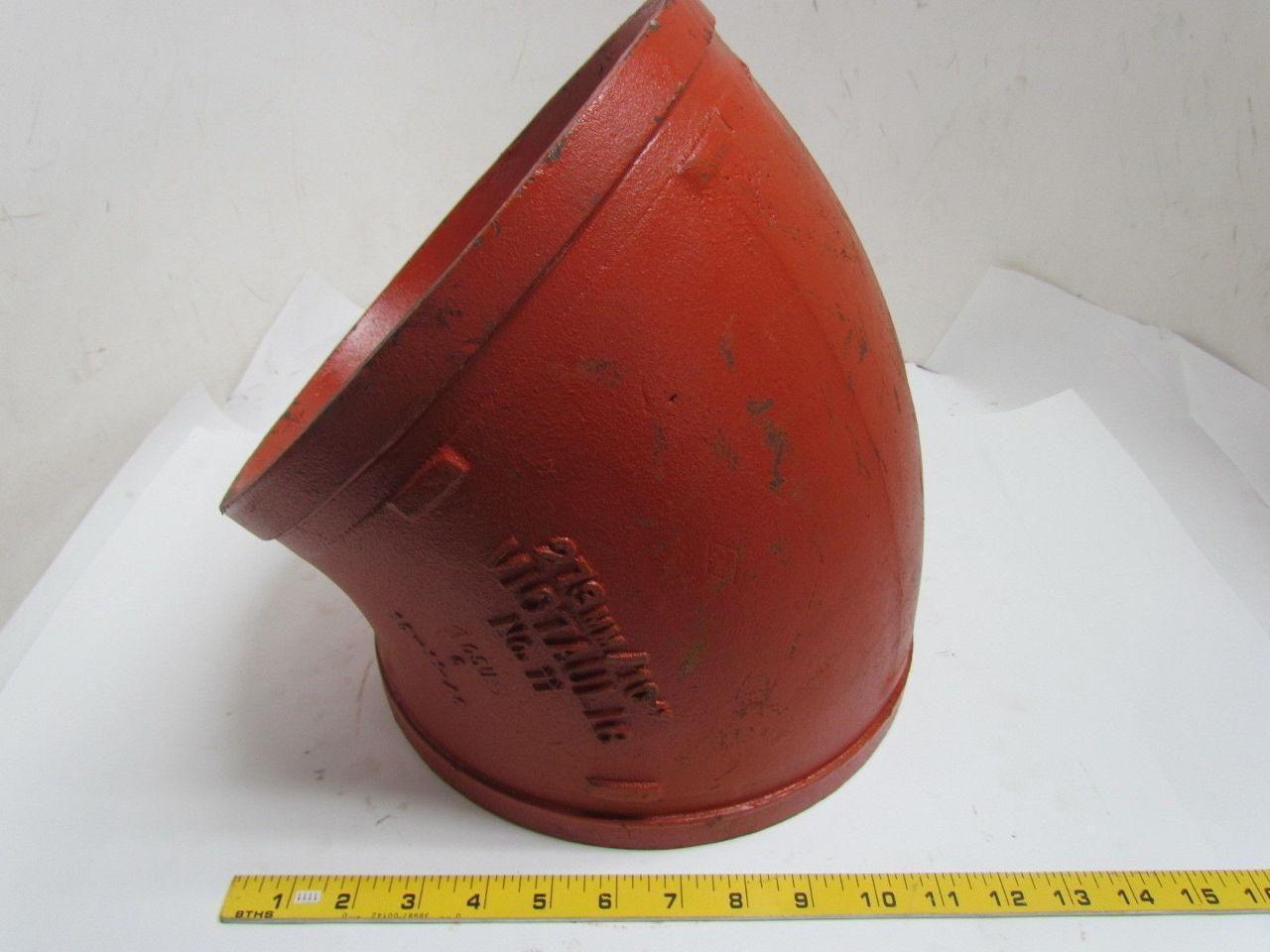 Victaulic No 11 10" 45 Degree Grooved End Pipe Fitting Elbow
