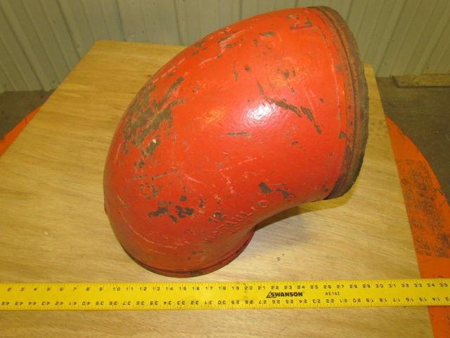 Victaulic No 10 12" 90 Degree Grooved End Elbow Pipe Fitting Used