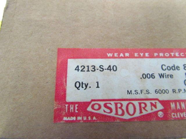 Osborn 4213-S-40 3-1/2" Crimped Wire Cup Brush 5/8"-11 Arbor Hole Carbon Steel