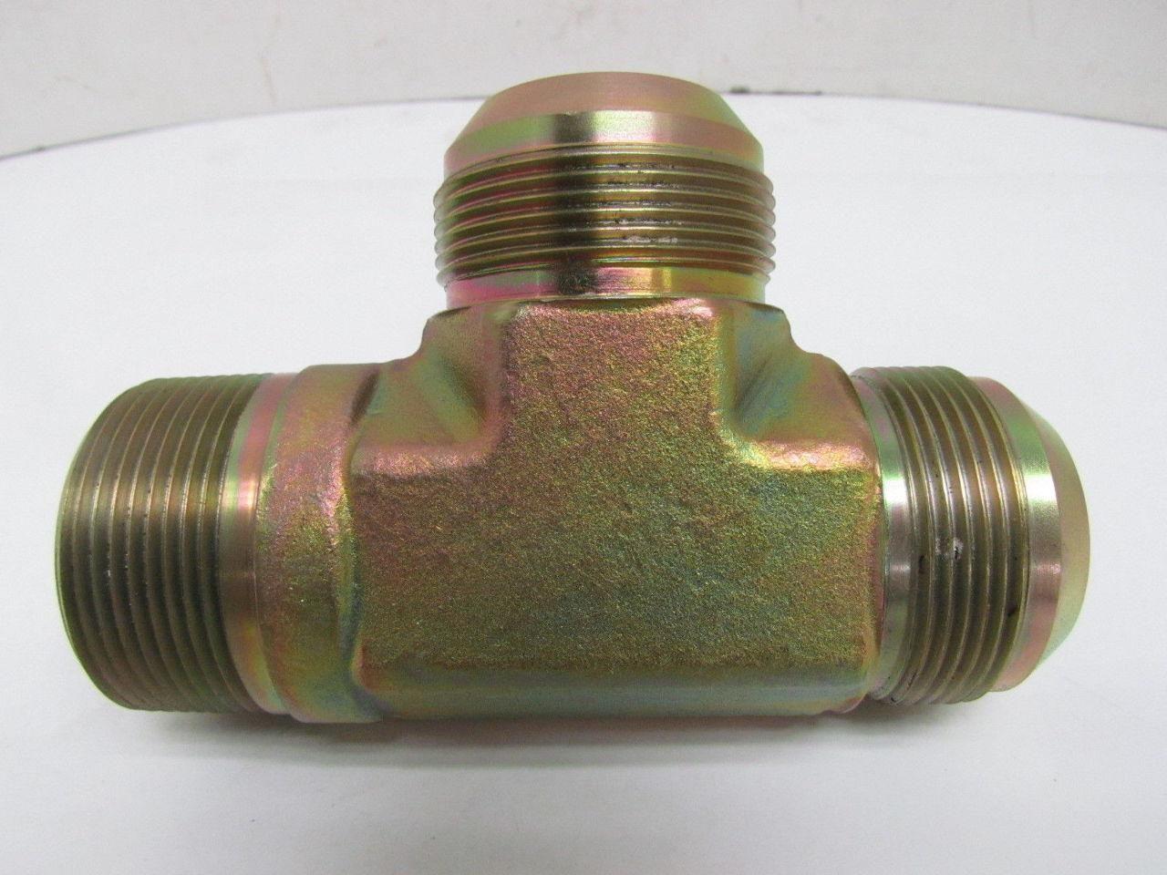 Parker Triple-Lok 24 RTX-S #24 Male JIC by 1-1/2" Male NPT Run TEE