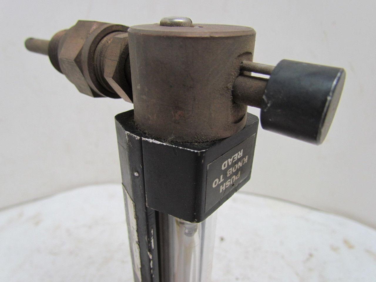 Fischer & Porter Co Flowmeter 6-58 GPM Liquid SP.GR.1.0 For 1-1/4" Pipe 10"OAL