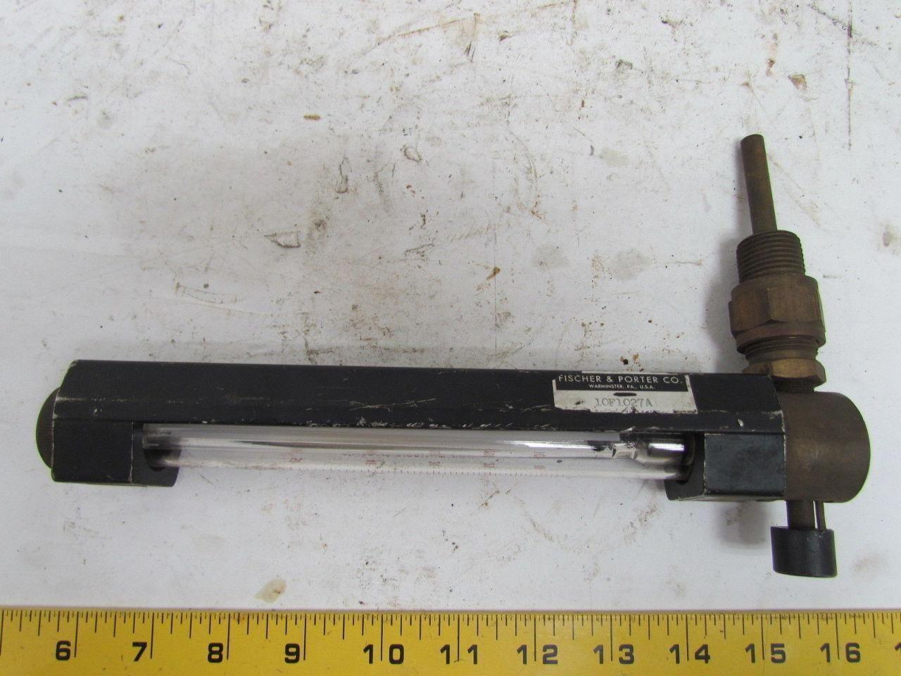 Fischer & Porter Co Flowmeter 6-58 GPM Liquid SP.GR.1.0 For 1-1/4" Pipe 10"OAL