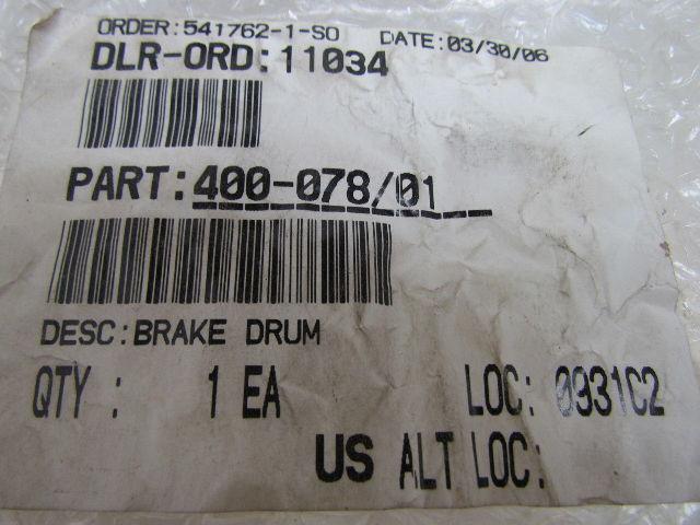 Raymond 400-078/01 Forklift Brake Drum NEW