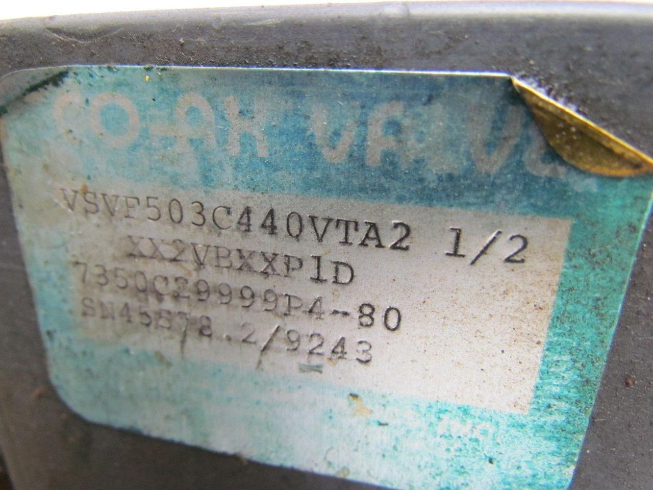 Muller XX Coax VSV-F 50 DR NC 3/2 Way Coaxial Valve PN 0-40 Bar Normally Closed
