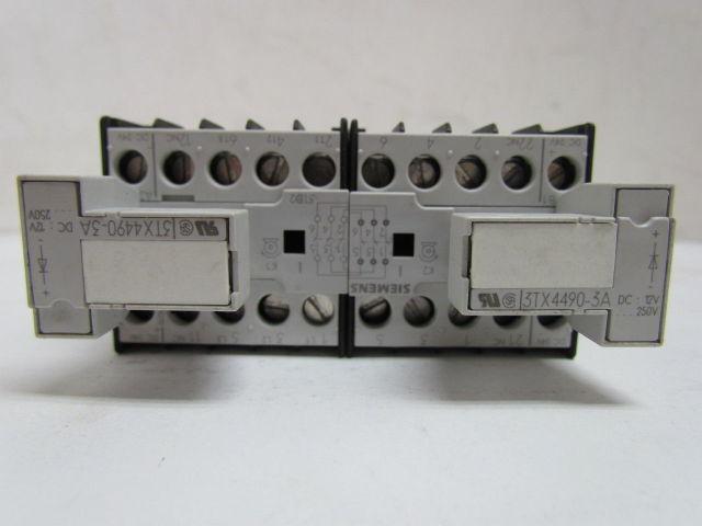 Siemens 3TD2000-1BB4 3tX4490-3A Contactor 9 Amp 3 Pole Reversing 24VDC Coil