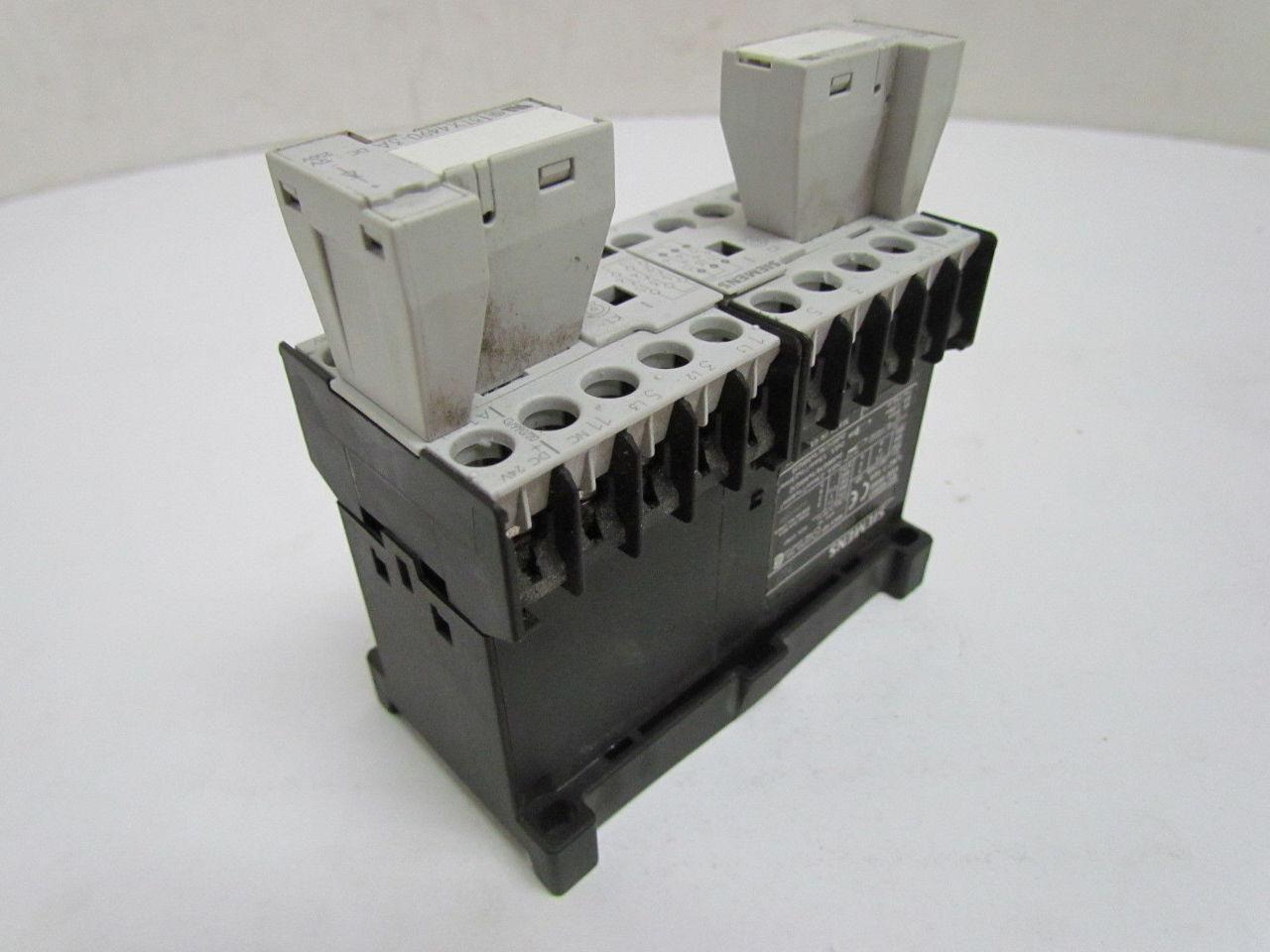 Siemens 3TD2000-1BB4 3tX4490-3A Contactor 9 Amp 3 Pole Reversing 24VDC Coil