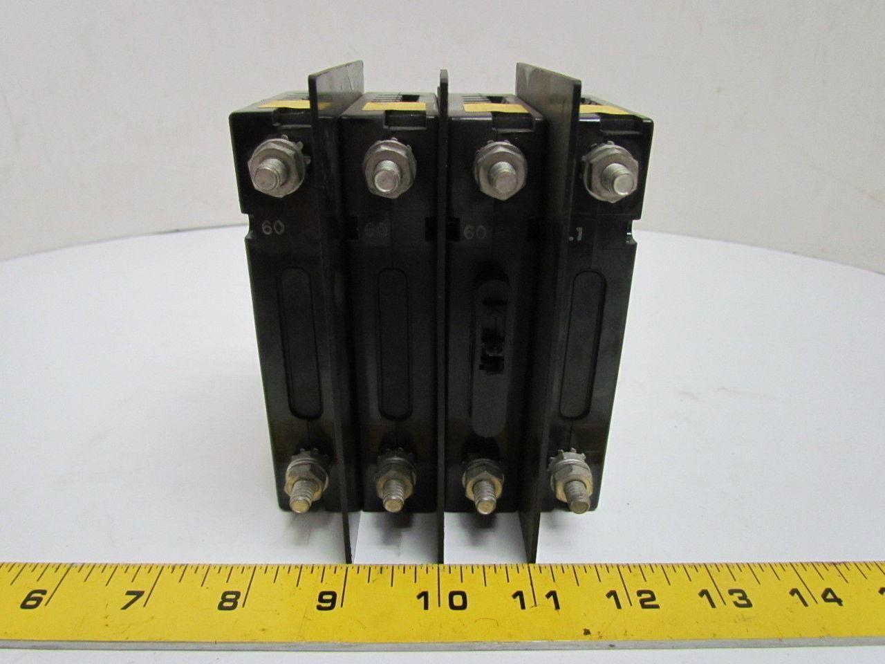 Airpax 209 LK-54 406-3113 Circuit Breaker 4 Pole 240 VAC 60 Amp