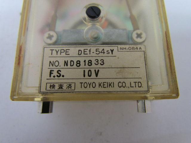 Toyo Keiki ND8 18 33 ND81833 Meter Percentage Gauge 0-120 Def-54sY