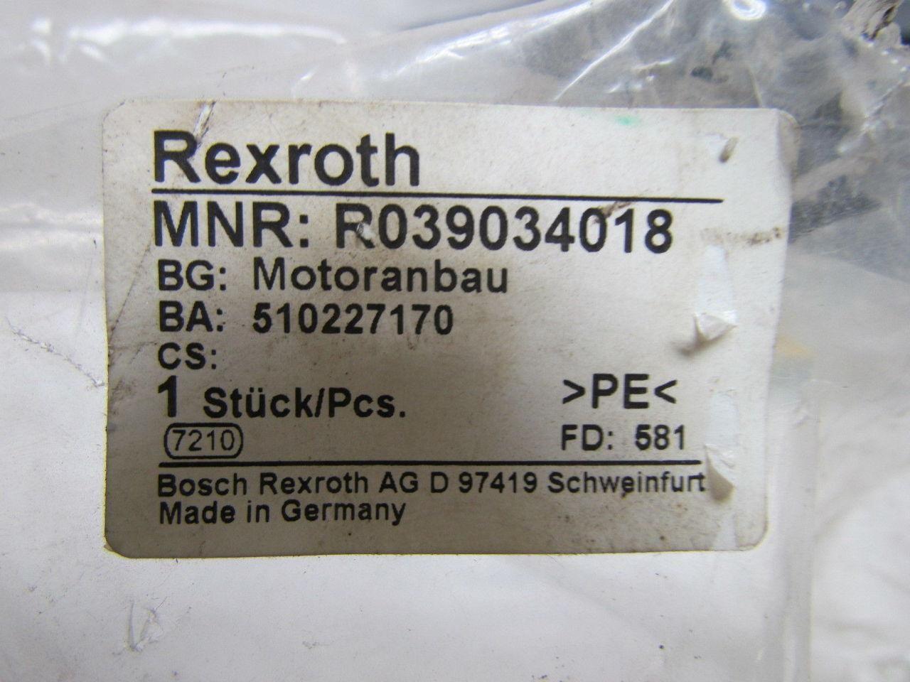Rexroth R039034018 FD:581 Belt Drive Gear Motor Adaptor for CKK Modules