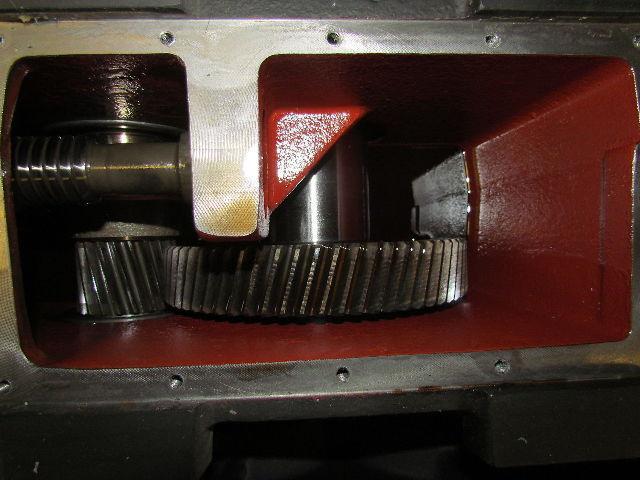 302:1 Ratio 5.8RPM Large Combo Worm Spur Gear Box Speed Reducer Iron Case 132lb