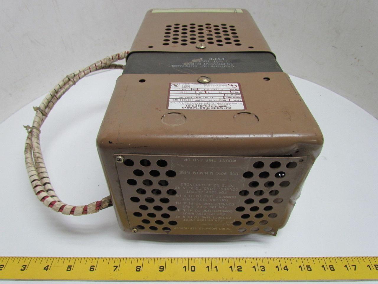 Sola 63-23-210-4 Constant Voltage Transformer Power Conditioner Regulator