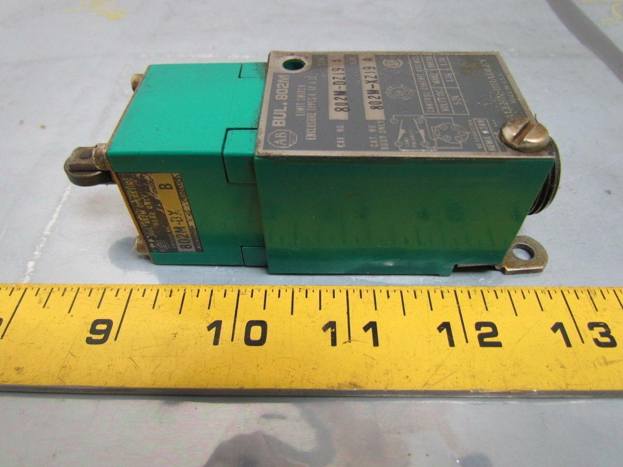 A-B Allen Bradley 802M-DZJ9 802M-XZJ9 Series A Limit Switch 5-24 VDC 802M-DX