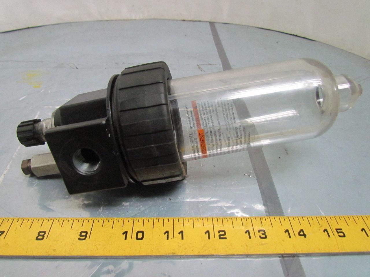 Parker 07L41FE 150 PSI Pneumatic Lubricator 3/4" NPTF Ports