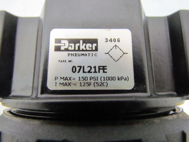 Parker 07L41FE 150 PSI Pneumatic Lubricator 3/4" NPTF Ports