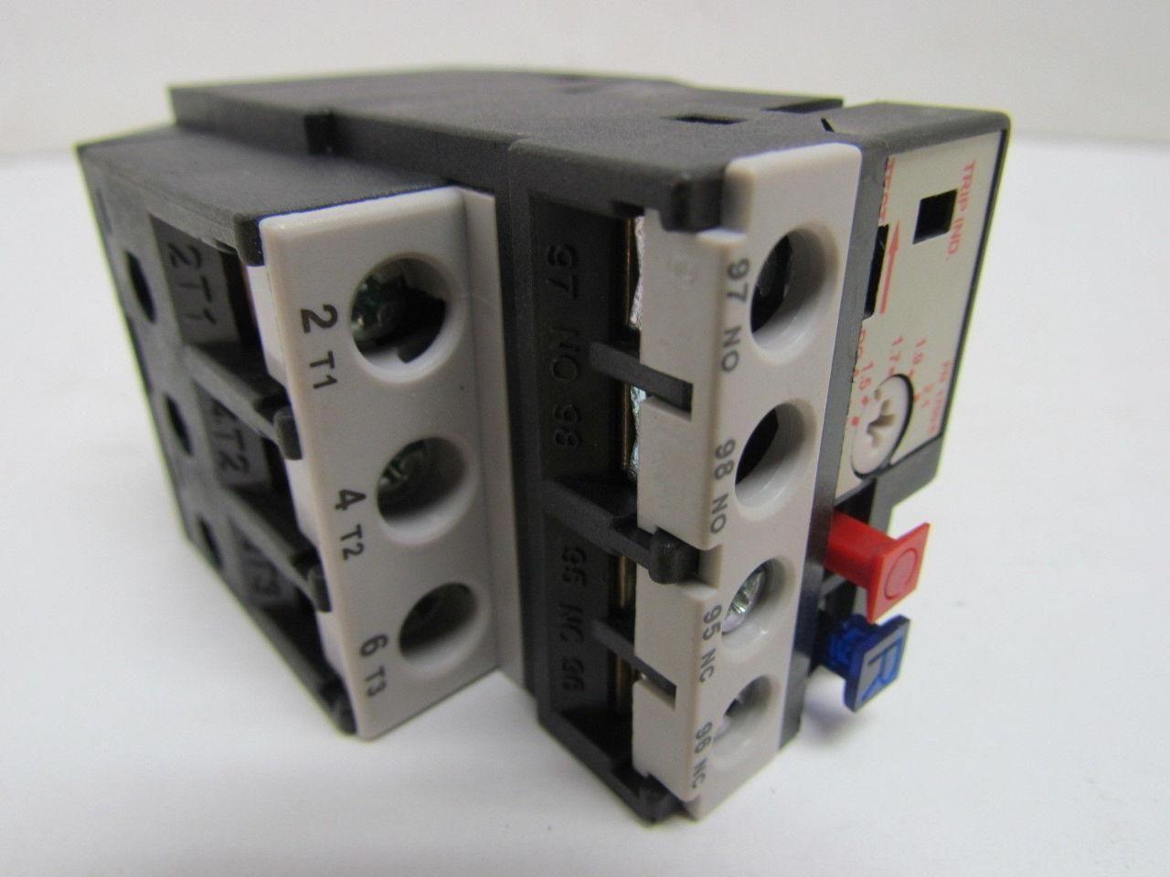 ACI 130292 RH20-E Three Pole Thermal Overload Relay 1.4-2.1 Amp NEW