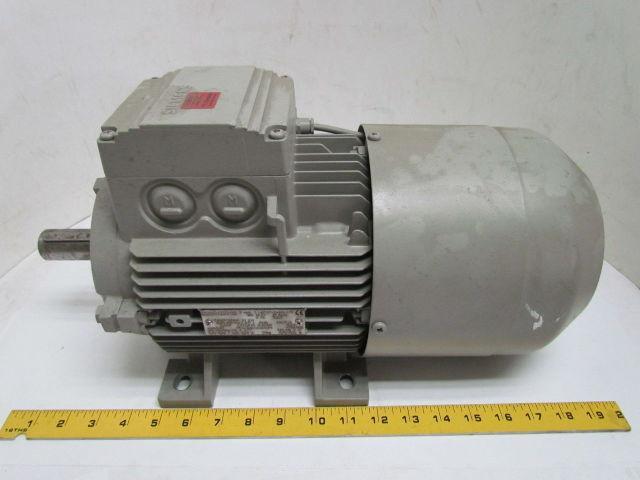 Siemens 1LA7107-4AA60-Z Brake Motor 3.4kw 4.5Hp 1720rpm 460VAC 3PH 100L Frame